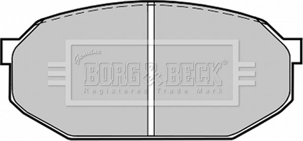 Borg & Beck BBP1205 - Kit pastiglie freno, Freno a disco autozon.pro