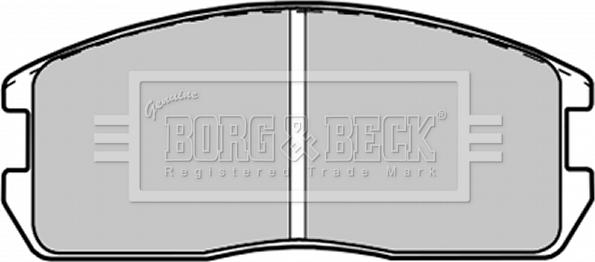 Borg & Beck BBP1200 - Kit pastiglie freno, Freno a disco autozon.pro