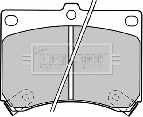 Borg & Beck BBP1208 - Kit pastiglie freno, Freno a disco autozon.pro