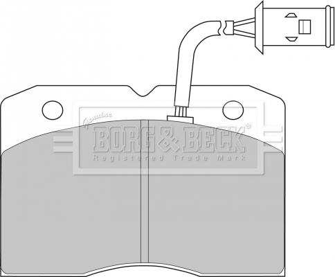 Borg & Beck BBP1202 - Kit pastiglie freno, Freno a disco autozon.pro