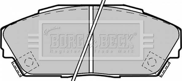 Borg & Beck BBP1217 - Kit pastiglie freno, Freno a disco autozon.pro