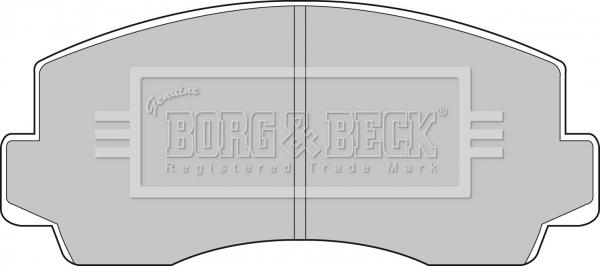 Borg & Beck BBP1283 - Kit pastiglie freno, Freno a disco autozon.pro