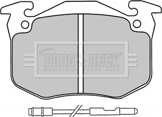 Borg & Beck BBP1230 - Kit pastiglie freno, Freno a disco autozon.pro