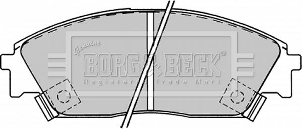 Borg & Beck BBP1232 - Kit pastiglie freno, Freno a disco autozon.pro