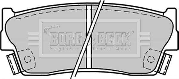 Borg & Beck BBP1228 - Kit pastiglie freno, Freno a disco autozon.pro