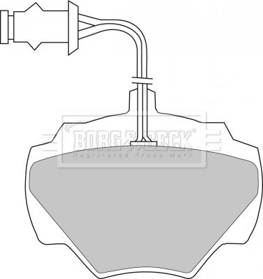 Borg & Beck BBP1279 - Kit pastiglie freno, Freno a disco autozon.pro