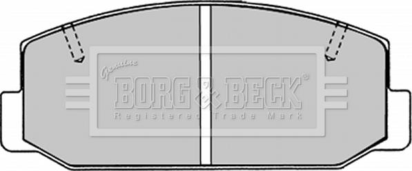 Borg & Beck BBP1276 - Kit pastiglie freno, Freno a disco autozon.pro