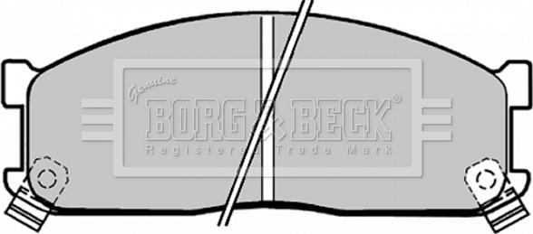 Borg & Beck BBP1271 - Kit pastiglie freno, Freno a disco autozon.pro