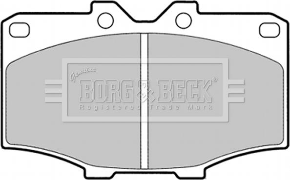 Borg & Beck BBP1278 - Kit pastiglie freno, Freno a disco autozon.pro