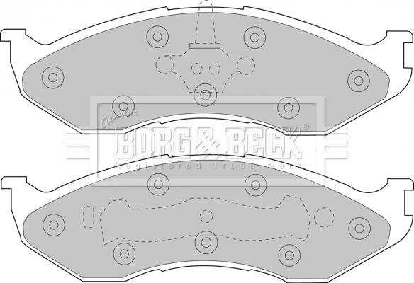 Borg & Beck BBP1794 - Kit pastiglie freno, Freno a disco autozon.pro