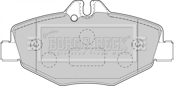 Borg & Beck BBP1796 - Kit pastiglie freno, Freno a disco autozon.pro