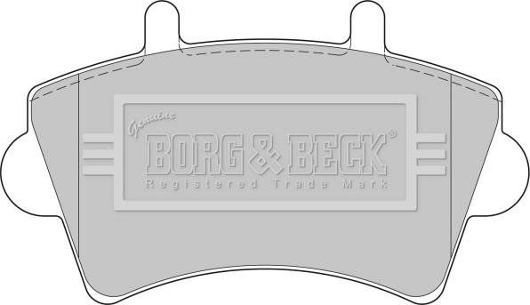 Borg & Beck BBP1746 - Kit pastiglie freno, Freno a disco autozon.pro