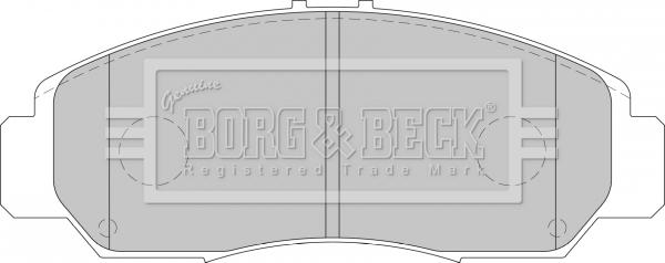 Borg & Beck BBP1741 - Kit pastiglie freno, Freno a disco autozon.pro