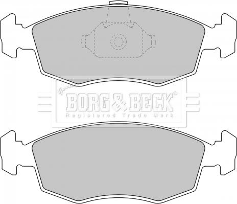 Borg & Beck BBP1748 - Kit pastiglie freno, Freno a disco autozon.pro