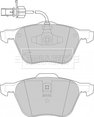 Borg & Beck BBP1747 - Kit pastiglie freno, Freno a disco autozon.pro