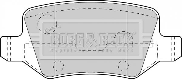 Borg & Beck BBP1753 - Kit pastiglie freno, Freno a disco autozon.pro