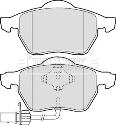 Borg & Beck BBP1766 - Kit pastiglie freno, Freno a disco autozon.pro