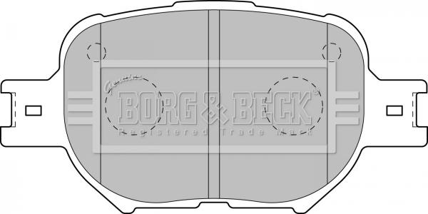 Borg & Beck BBP1767 - Kit pastiglie freno, Freno a disco autozon.pro