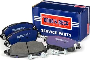 Borg & Beck BBP1706 - Kit pastiglie freno, Freno a disco autozon.pro