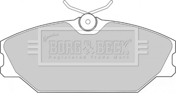 Borg & Beck BBP1708 - Kit pastiglie freno, Freno a disco autozon.pro