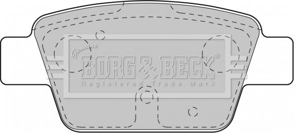 Borg & Beck BBP1718 - Kit pastiglie freno, Freno a disco autozon.pro