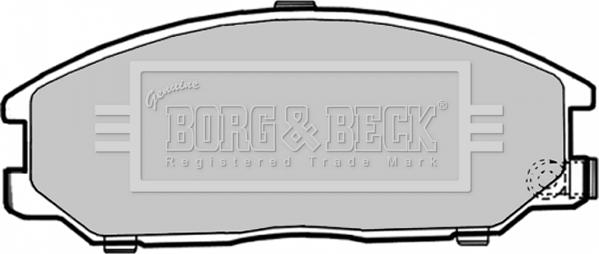 Borg & Beck BBP1786 - Kit pastiglie freno, Freno a disco autozon.pro