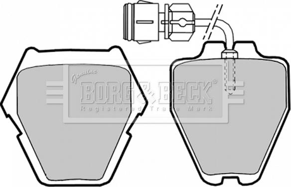 Borg & Beck BBP1780 - Kit pastiglie freno, Freno a disco autozon.pro