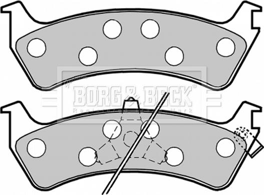 Borg & Beck BBP1783 - Kit pastiglie freno, Freno a disco autozon.pro