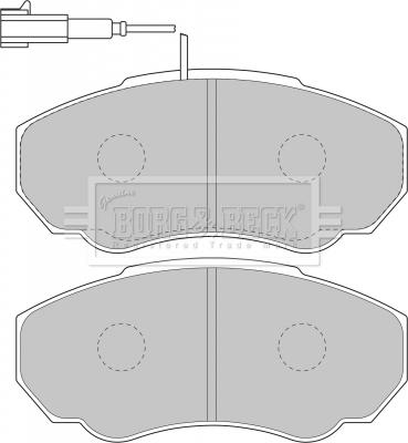 Borg & Beck BBP1736 - Kit pastiglie freno, Freno a disco autozon.pro