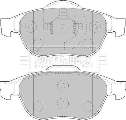 Borg & Beck BBP1731 - Kit pastiglie freno, Freno a disco autozon.pro