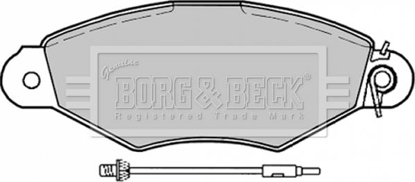 Borg & Beck BBP1729 - Kit pastiglie freno, Freno a disco autozon.pro