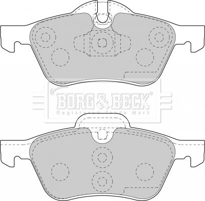 Borg & Beck BBP1726 - Kit pastiglie freno, Freno a disco autozon.pro