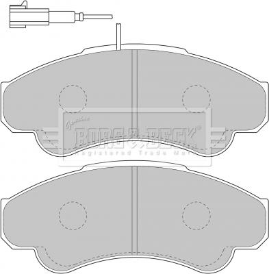 Borg & Beck BBP1779 - Kit pastiglie freno, Freno a disco autozon.pro