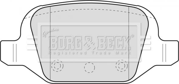 Borg & Beck BBP1775 - Kit pastiglie freno, Freno a disco autozon.pro