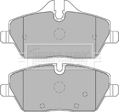 Borg & Beck BBP2446 - Kit pastiglie freno, Freno a disco autozon.pro