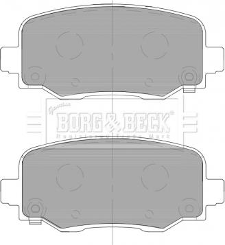 Borg & Beck BBP2466 - Kit pastiglie freno, Freno a disco autozon.pro