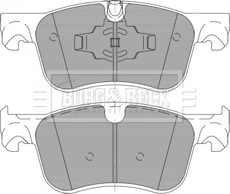 Borg & Beck BBP2463 - Kit pastiglie freno, Freno a disco autozon.pro