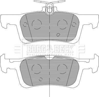 Borg & Beck BBP2462 - Kit pastiglie freno, Freno a disco autozon.pro