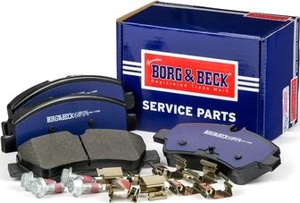 Borg & Beck BBP2409 - Kit pastiglie freno, Freno a disco autozon.pro