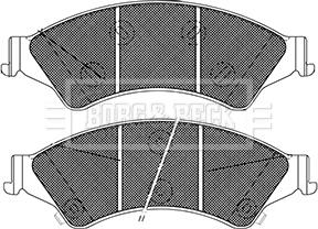 Borg & Beck BBP2406 - Kit pastiglie freno, Freno a disco autozon.pro