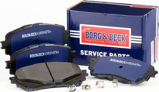 Borg & Beck BBP2411 - Kit pastiglie freno, Freno a disco autozon.pro