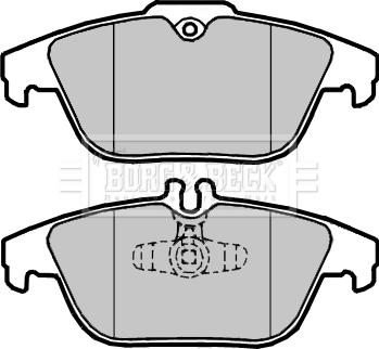 Borg & Beck BBP2418 - Kit pastiglie freno, Freno a disco autozon.pro