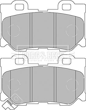 Borg & Beck BBP2434 - Kit pastiglie freno, Freno a disco autozon.pro