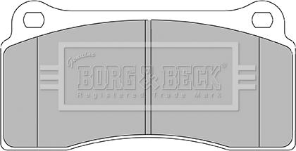 Borg & Beck BBP2437 - Kit pastiglie freno, Freno a disco autozon.pro