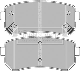 Borg & Beck BBP2424 - Kit pastiglie freno, Freno a disco autozon.pro