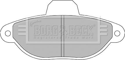 Borg & Beck BBP2428 - Kit pastiglie freno, Freno a disco autozon.pro