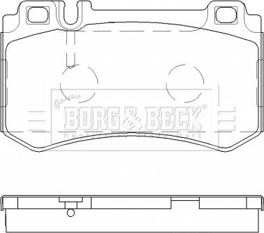 Borg & Beck BBP2478 - Kit pastiglie freno, Freno a disco autozon.pro