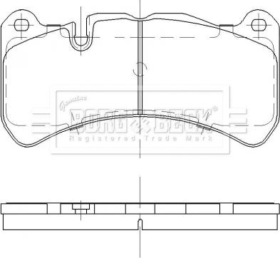 Borg & Beck BBP2477 - Kit pastiglie freno, Freno a disco autozon.pro