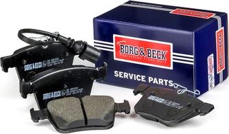 Borg & Beck BBP2592 - Kit pastiglie freno, Freno a disco autozon.pro