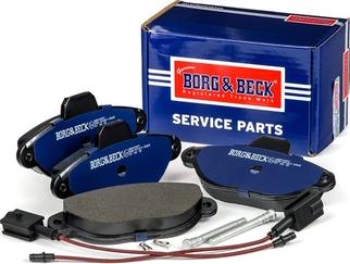 Borg & Beck BBP2557 - Kit pastiglie freno, Freno a disco autozon.pro